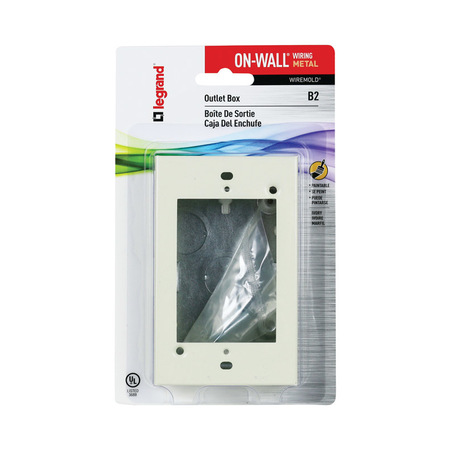 Wiremold Box Outlet 1 Gng Mtl Ivy B-2